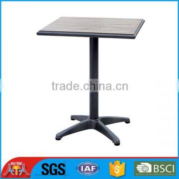 Aluminum ps wood table