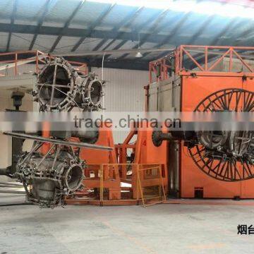 Rotomolding Machine to produce road barrier