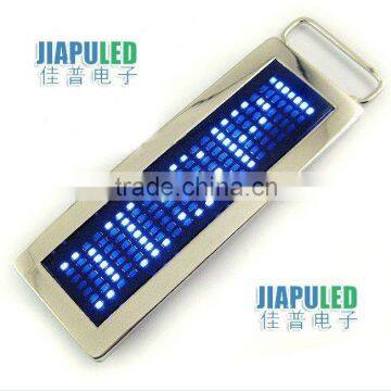 wholesale belt buckle.Rhinestone Scrolling LED belt buckles english letter