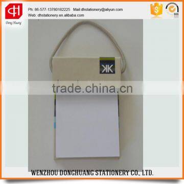 promotion memo pad with handing rope