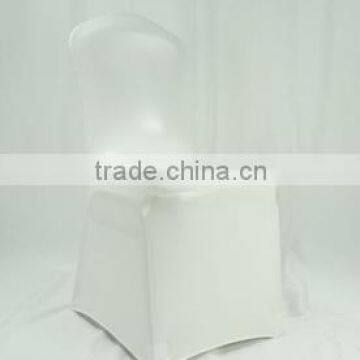 White metallic coating spandex chair cover for weddings