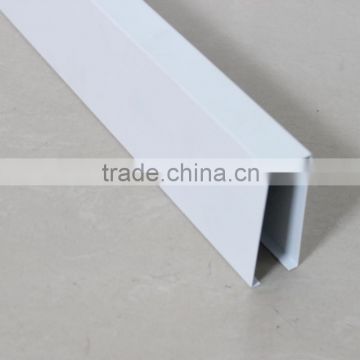 Rust Proofing White Powder Coating Metal Baffle Sus[ended U Aluminum Baffle Ceiling