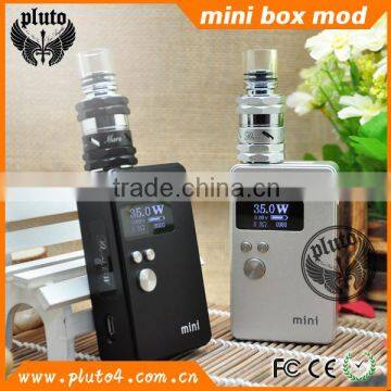 2015 Wholesale newest e cig MINI box mod with 18650 battery 35 watts low resistance