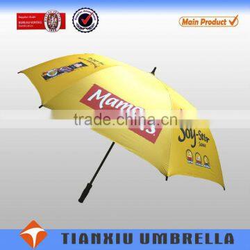 strong frame windproof UV protection auto open golf umbrella