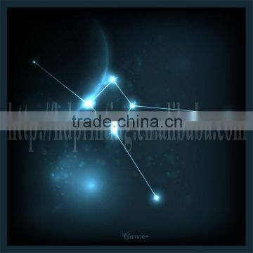 constellation series canvas picture with led light of gift