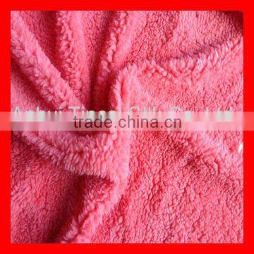 Colour Fushia Solid Dyed Sherpa Fleece