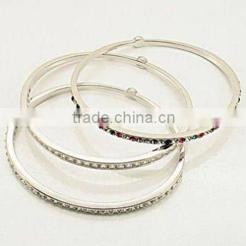Color crystal stackable bangle sets