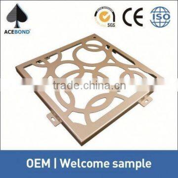 wall panel with sound insulation product hammered aluminum sheet