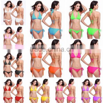 Strap Scrunch Butt Bikini 2pc Cheeky Brazilian Bottom swimsuit swimwear sets                        
                                                Quality Choice