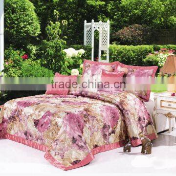 Transfer printing bedspread set hot new products 2015