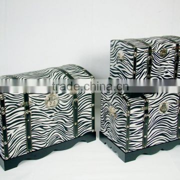 Zebra texture European retro storage box