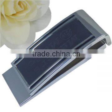 Wholesale customized flat spring metal zinc alloy money clip with logo