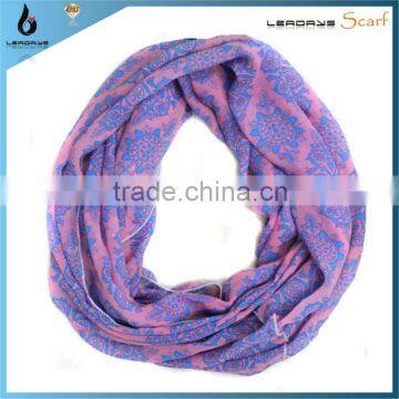 Blue & White Porcelain chiffon scarf loop