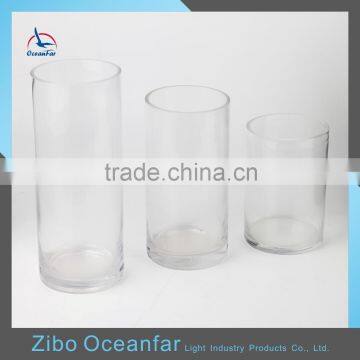 Bulk Buying Large Clear Flower Vases Wholesale Market Cylinder Glass Vase                        
                                                Quality Choice