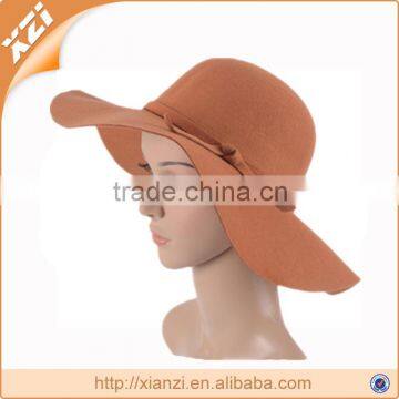 round women hat fedora hats to wide brim bowknot decorate