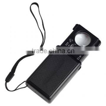 30X 60X Microscope Jewelry Loupe LED UV Currency Light