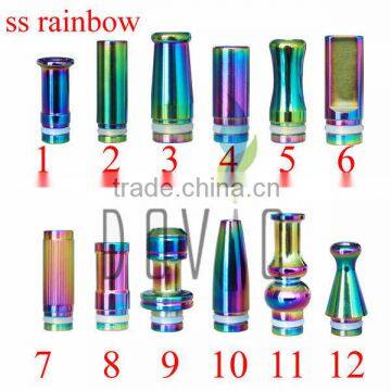 beautiful 510 drip tips rainbow drip tip wide bore drip tips