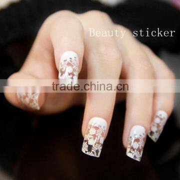Nail Art White Lace Morning Nail Sticker photo-6
