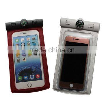 New arrival Compass phone waterproof case, swimming phone waterproof case