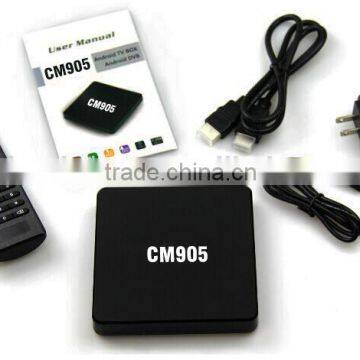 Cloudnetgo Cheapest price CM905 android 5.1 tv box s905 with 4k 3d android tv box sata chromecast 2 xbmc located