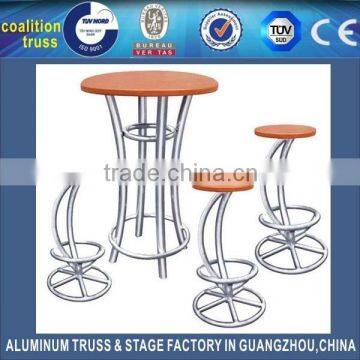 High quality Aluminum bar table and chair