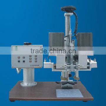 Semi-automatic pump cover capping machine, spray bottle capper