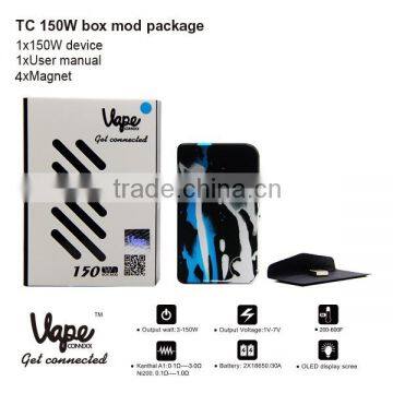 Blue VTM 150W Vape Connexx temperature control electronic cigarette150 watt box mod