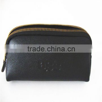 Leather Pouch with Zipper