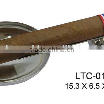 Stainless steel outdoor metal cigar ashtray tray