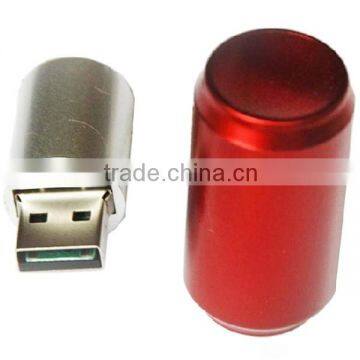 custom alloy colorful can usb disk, usb drive 32gb