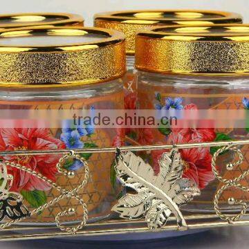 4pcs storage jar set