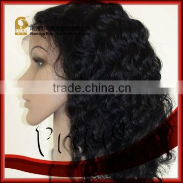 curly full lace wig / human hair wigs/hand-making wigs