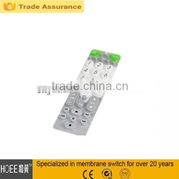 colorful custom style Silicone rubber control keypad for remote