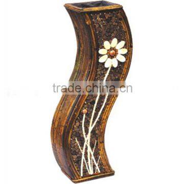morden rattan flowerpot outdoor furniture