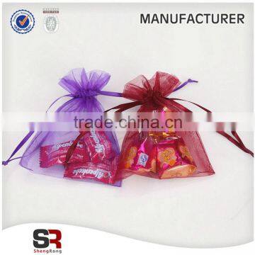 Best selling products 2015 drawstring sealing organza bag made in china