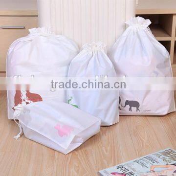 Promotional Logo Printed Cheap Polyester Drawstring Bag,waterproof packaging bags