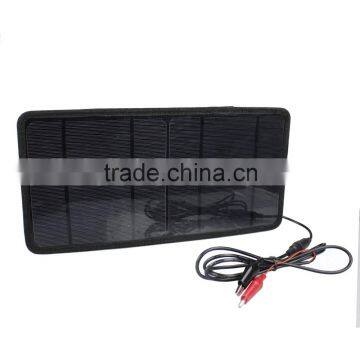 Best Price 7w Solar Power Charger for Solar Car Battery Maintenance,12V Battery Charging,cell Phone and 5V USB Port Device. photo-6