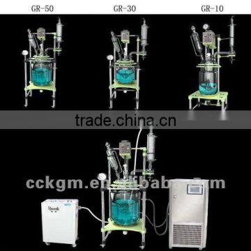 Laboratory equipment double-layer glass reactor 5L~100L