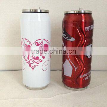 double-wall stainless steel can shaped mug