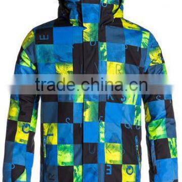 OEM Service Top Quality Mens printed Ski Jacket