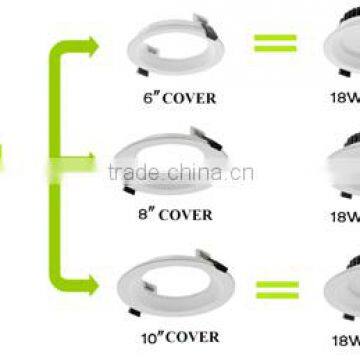 Singapore ,18W, 6inch or 8inch or 10inch Cover, Emergency LED Downlight Fitting With Samsung LEDs, Dimming Detachable Downlight photo-5