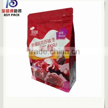 FDA food grade zipper flat bottom packaging bag