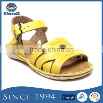 Choozii 2016 New Children Girls Buckle Strap Leather School Sandal Shoes
