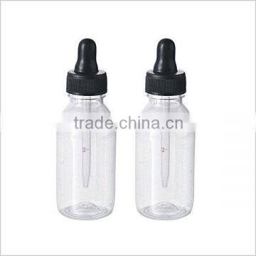 0.5oz 1oz 2oz 4oz Large Size Transparent PET Dropper Bottles