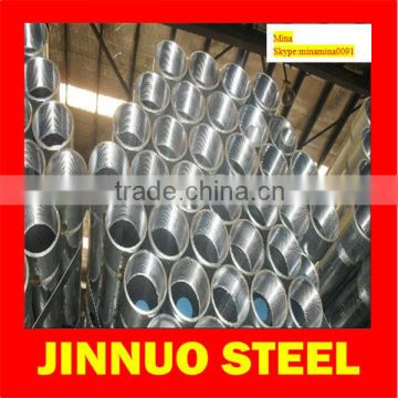 galvanized steel pipe with thread and coupling