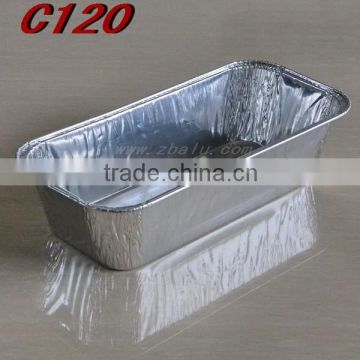 square aluminum foil container C120