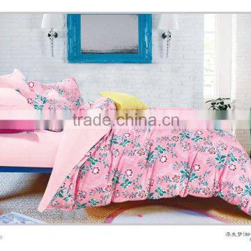100% COTTON DUVET COVER PILLOWCASES BEDDING SET PINK BLUE COLOR BEDSHEET SET
