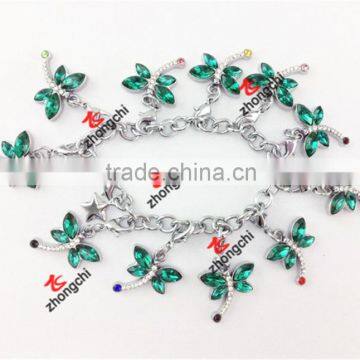 Alloy Custom Dragonfly Charms Chains Bracelets for Fashion Gifts (DCB50805)