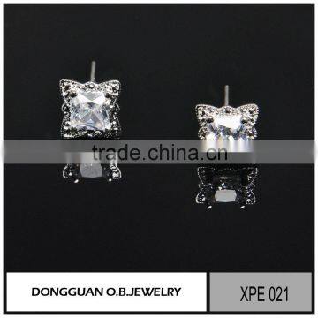 Small Quantity Order Zircon Earring Fashion Fancy Stud Earring photo-6