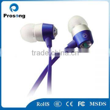 high quality fashionable crystal earphone work for MP3